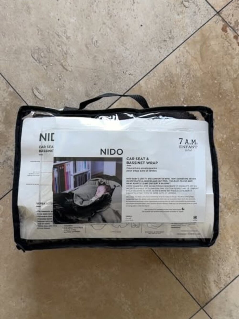 Nido 7 A.M. Enfant Car Seat & Bassinet Wrap - New in Package, 0-6M